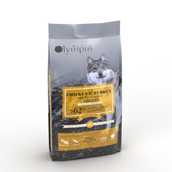 BLACK OLYMPUS L.G. ADULT MEDIUM με Κοτόπουλο & Καστανό Ρύζι 12KG