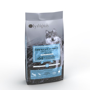 BLACK OLYMPUS L.G. MINI ADULT με Κοτόπουλο, Γαλοπούλα & Καστανό Ρύζι 2KG