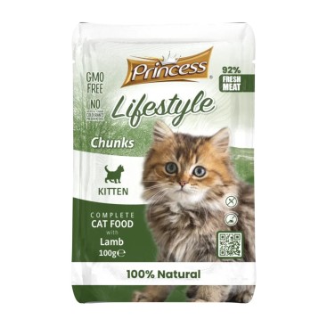 PRINCESS LIFESTYLE KITTEN Κομματάκια σε σάλτσα με Αρνί 100GR