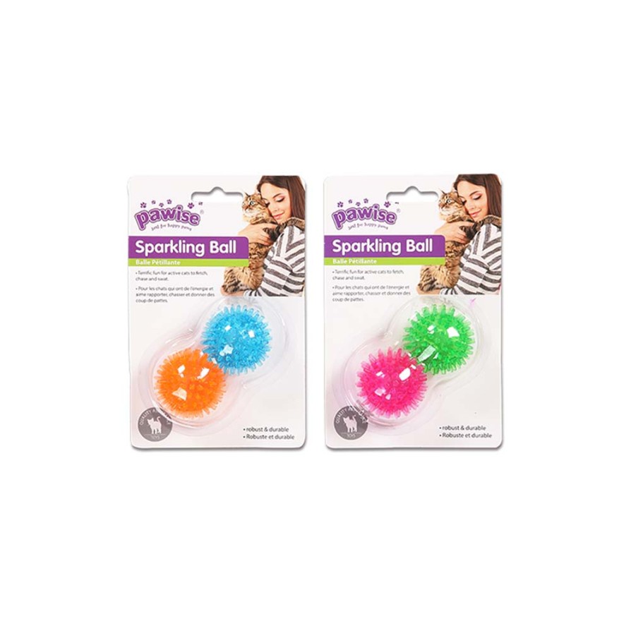 PW Παιχνίδι Γάτας Sparkling Ball (2τμχ) PAWISE