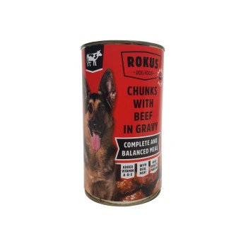 ROKUS Κονσέρβα σκύλου μοσχάρι 1240gr