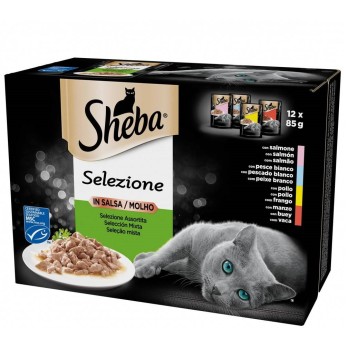 SHEBA Selezione Ανάμεικτες Επιλογές σε Σάλτσα Multipack 12*85gr