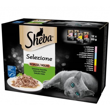 SHEBA Selezione Ανάμεικτες Επιλογές σε Σάλτσα Multipack 12*85gr