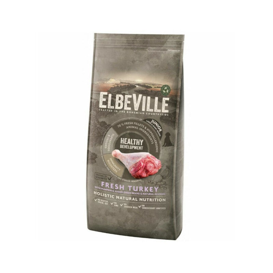 ELBEVILLE Puppy and Junior Large Fresh Turkey Healthy Development 11,4 kg ELBEVILLE ELBEVILLE Puppy and Junior Large Fresh Turkey Healthy Development 11,4 kg ELBEVILLE