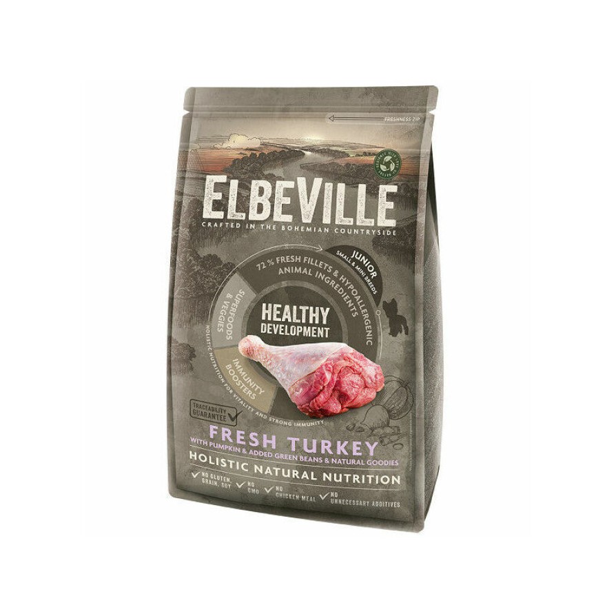 ELBEVILLE Puppy and Junior Mini Fresh Turkey Healthy Development 1,4 kg ELBEVILLE ELBEVILLE Puppy and Junior Mini Fresh Turkey Healthy Development 1,4 kg ELBEVILLE