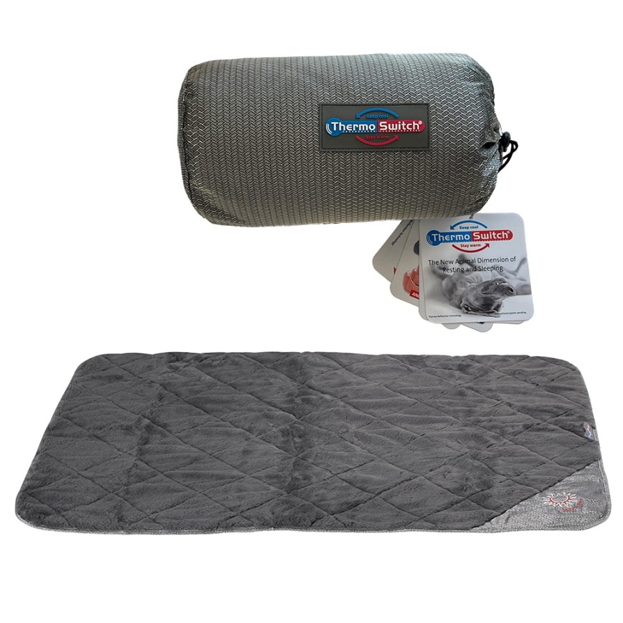 ThermoSwitch ΚΟΥΒΕΡΤΑ SAMOS ΑΣΗΜΙ-ΓΚΡΙ S/M 100x65cm THERMOSWITCH