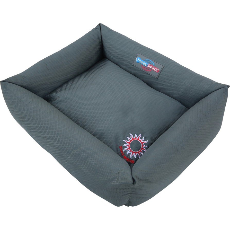 ThermoSwitch ΚΡΕΒΑΤΙ CORFU ΓΚΡΙ L 90x60x14cm THERMOSWITCH