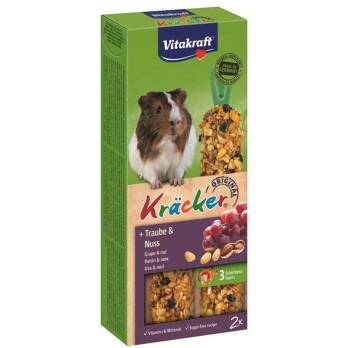VITAKRAFT KRACKER DUO για Ινδικά Χοιρίδια με Σταφύλια & Ξηρούς Καρπούς 2sticks