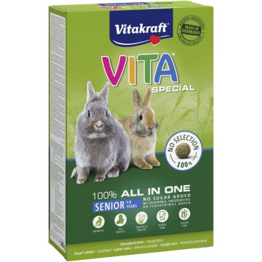 VITAKRAFT VITA SPECIAL Κροκέτες για Γηραιότερα Κουνέλια 600gr