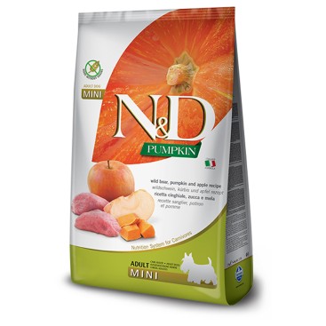 N&D DOG ADULT ΜΙΝΙ Κολοκύθα, Αγριόχοιρος & Μήλο 800gr