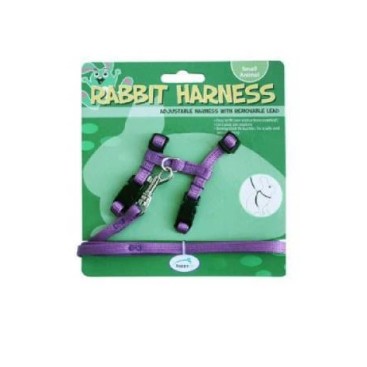 RABBIT HARNESS & LEAD SET PURPLE