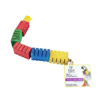GROOVY COLOUR BLOCKS BIRD TOY SMALL