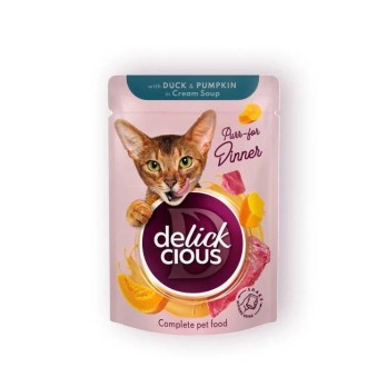 Delickcious Cat Pouch Duck & Pumpkin 85gr