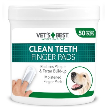 VET'S BEST DENTAL FINGER WIPES (50τεμ)