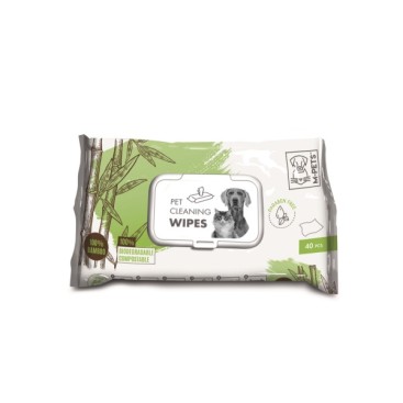 M-PETS PET WIPES 100% BAMBOO 15x20cm