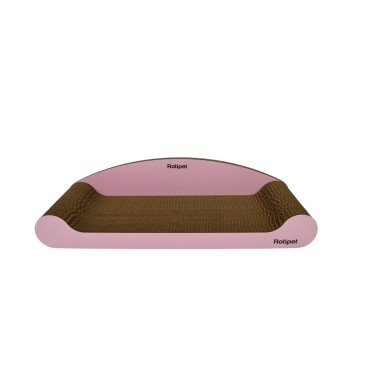 ROTIPET SOFA CAT SCRATCHER MED COTTON PINK 59x21,5x14cm