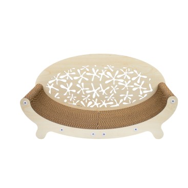 ROTIPET SALLY CAT SCRATCHER ASS. LINE BABY LIGHT WOOD 59x30x25cm