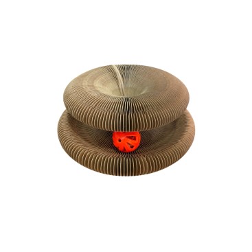 ROTIPET CARDBOARD CAT TOY WITH JINGLING BALL 21x21x11cm