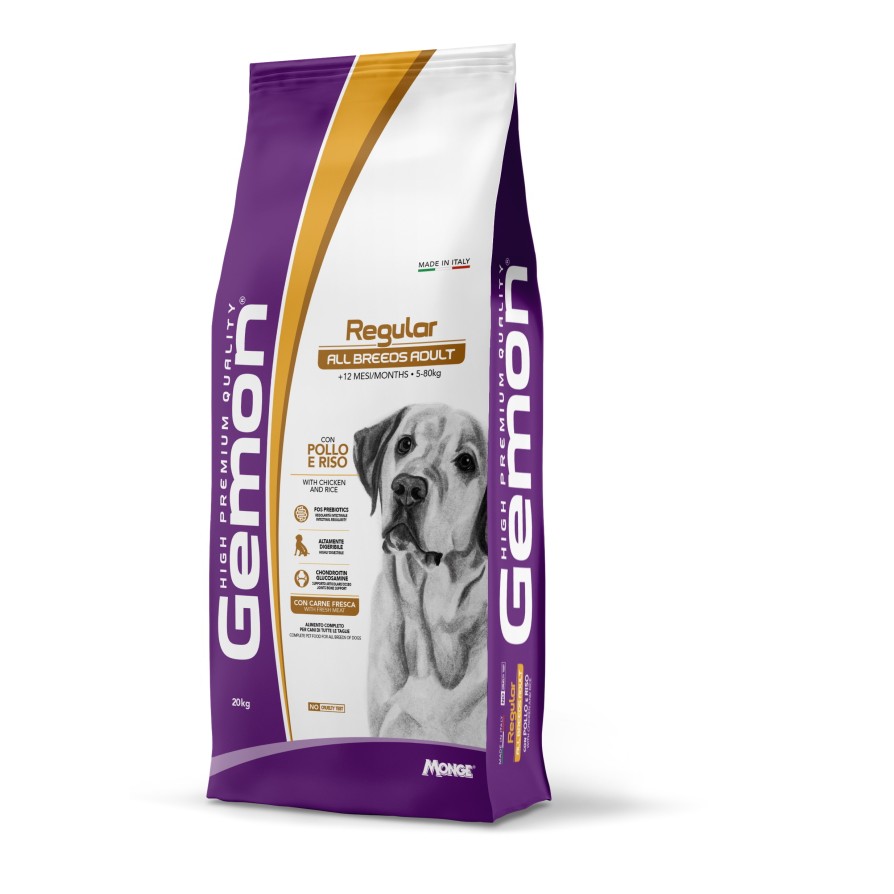 GEMON DOG ADULT MEDIUM ΜΕ ΚΟΤΟΠΟΥΛΟ 20KG GEMON