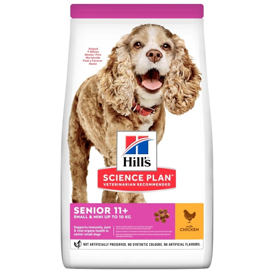 HILL'S SP CANINE Senior 11+ Small&Mini Κοτόπουλο 1,5kg -20%