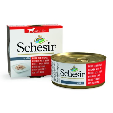 SCHESIR DOG σε Ζελέ με Κοτόπουλο & Μοσχάρι 150gr