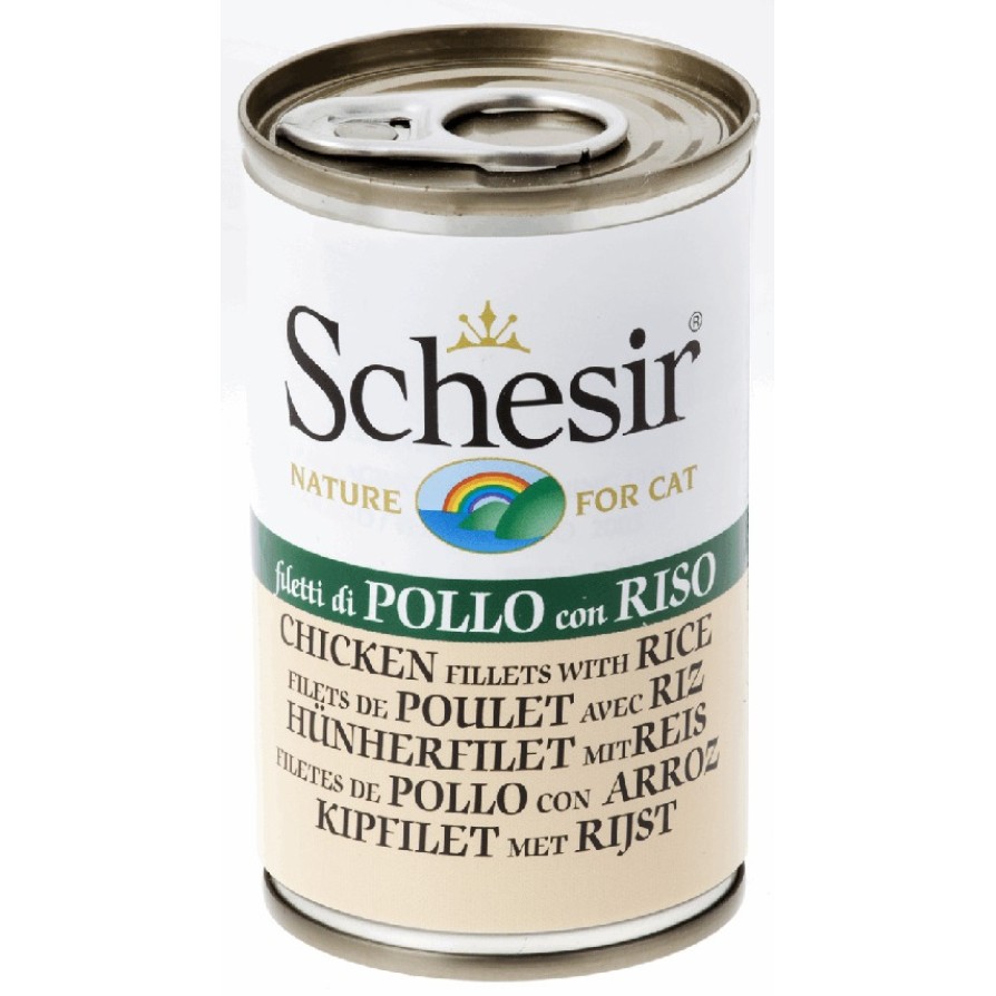 SCHESIR CAT Φιλέτο Κοτόπουλο με Ρύζι 140gr SCHESIR
