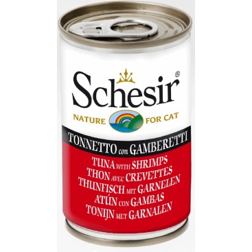 SCHESIR Cat C&B Τόνος με γαρίδες 140gr