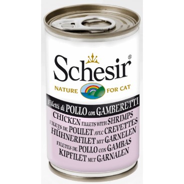 SCHESIR CAT Φιλετάκια Κοτόπουλο με Γαρίδες 140GR