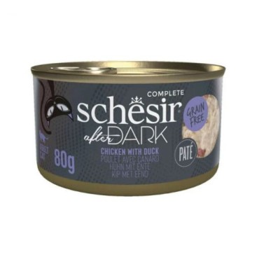 SCHESIR Cat After Dark Pate Κοτόπουλο με Πάπια 80gr