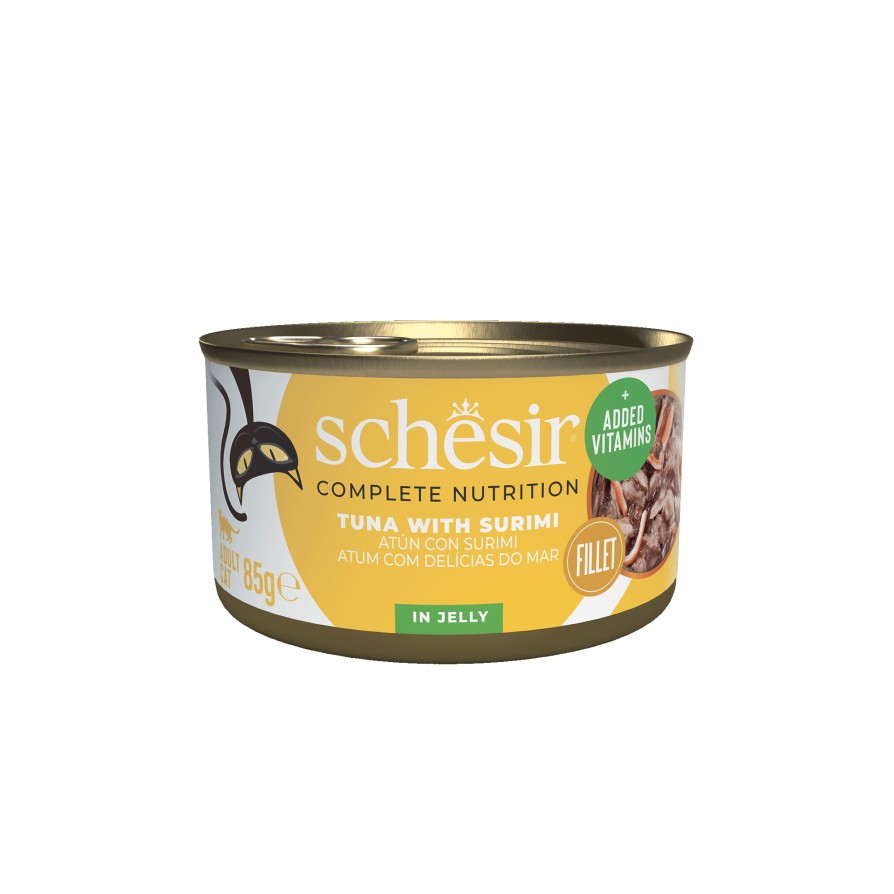SCHESIR Cat σε Ζελέ με Τόνο & Σουρίμι 85gr SCHESIR