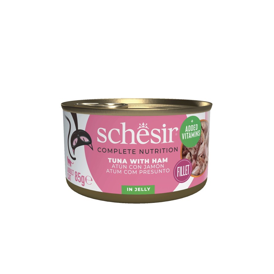 SCHESIR CAT σε Ζελέ με ΤΌΝΟ & ΖΑΜΠΌΝ 85GR SCHESIR