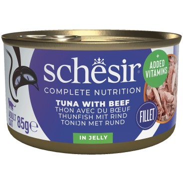 SCHESIR CAT C&B Jelly Τόνος με Μοσχάρι 85gr
