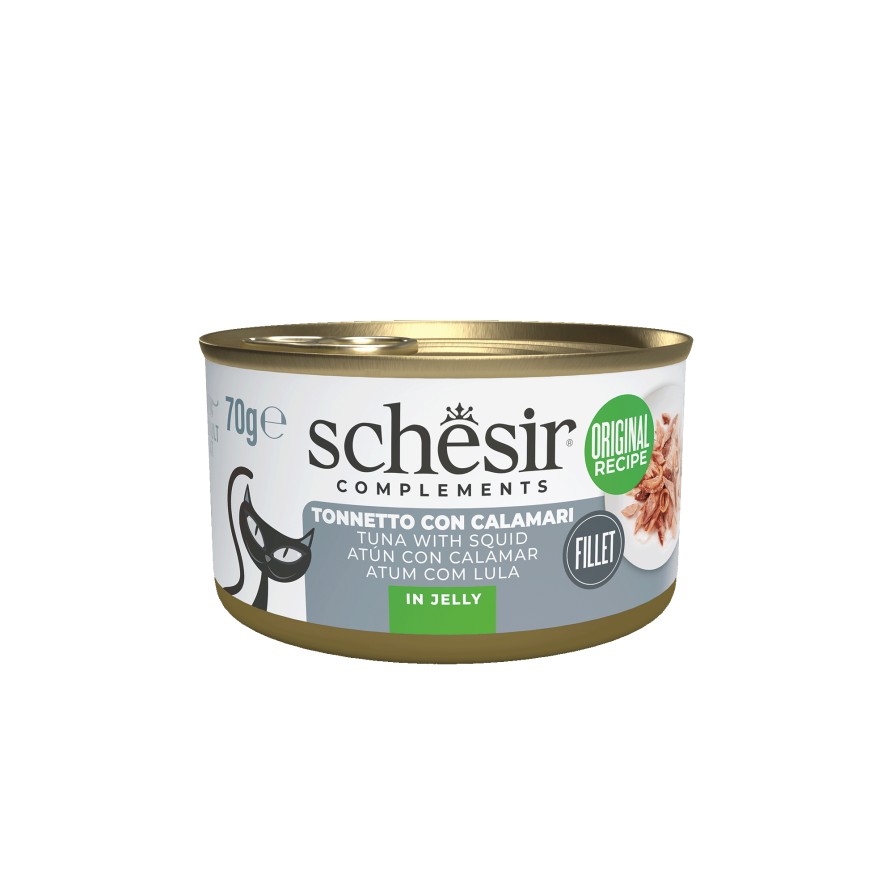 SCHESIR Cat σε Ζελέ Τόνος με Καλαμάρι 70gr SCHESIR
