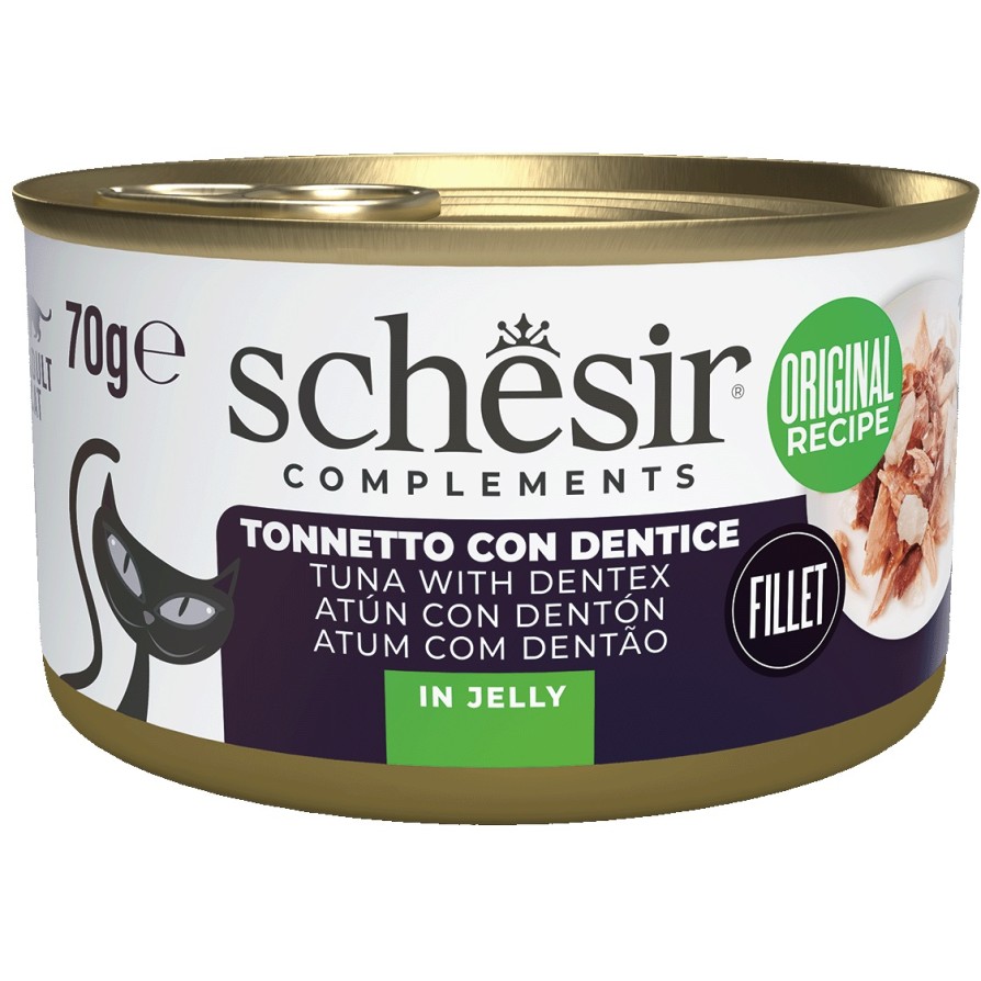 SCHESIR CAT σε Ζελέ Τόνος με Συναγρίδα 70gr SCHESIR