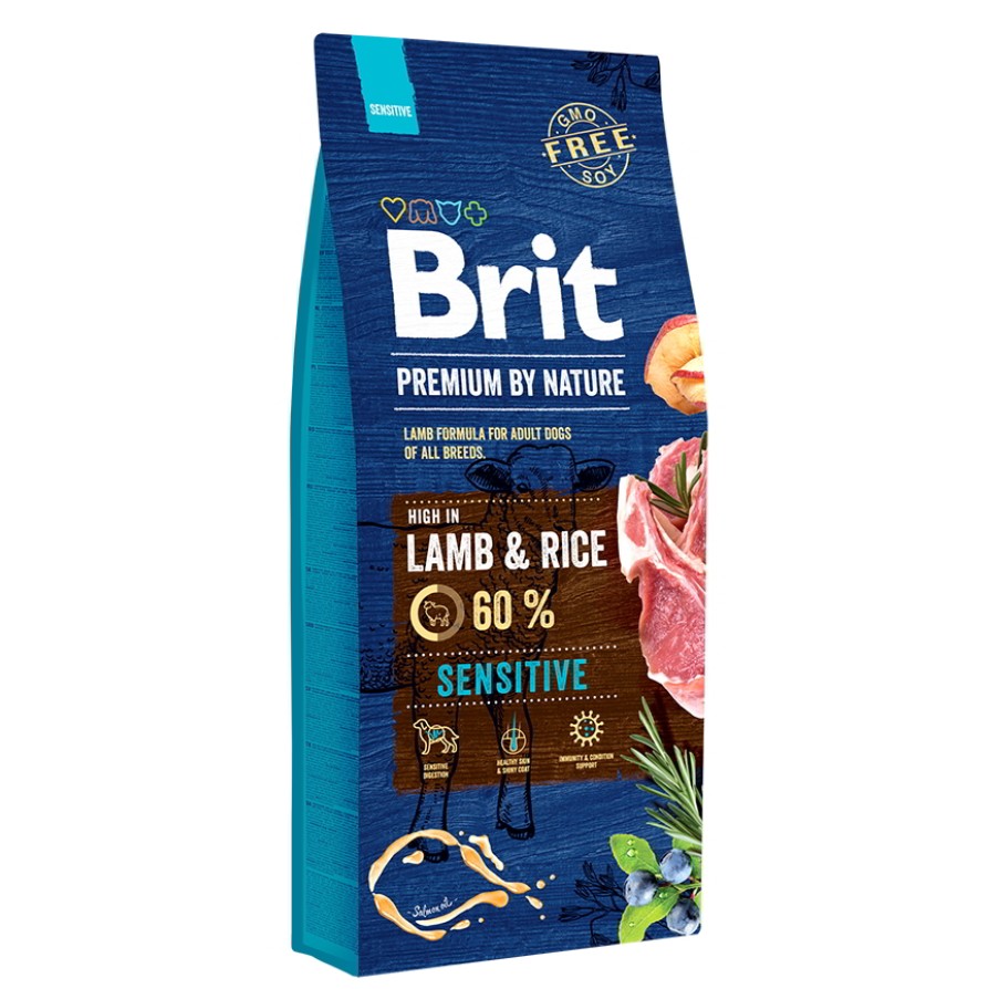 BRIT PREMIUM BY NATURE SENSITIVE LAMB 15kg + 3kg ΣΚΥΛΟΣ