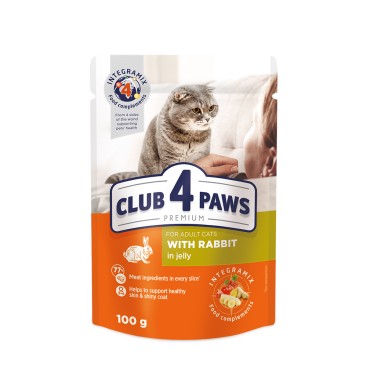 Club 4 Paws Cat Adult Rabbit Jelly 85gr
