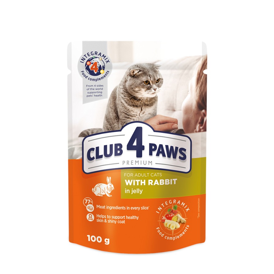 C4P Cat Adult Rabbit Jelly 100gr CLUB4PAWS