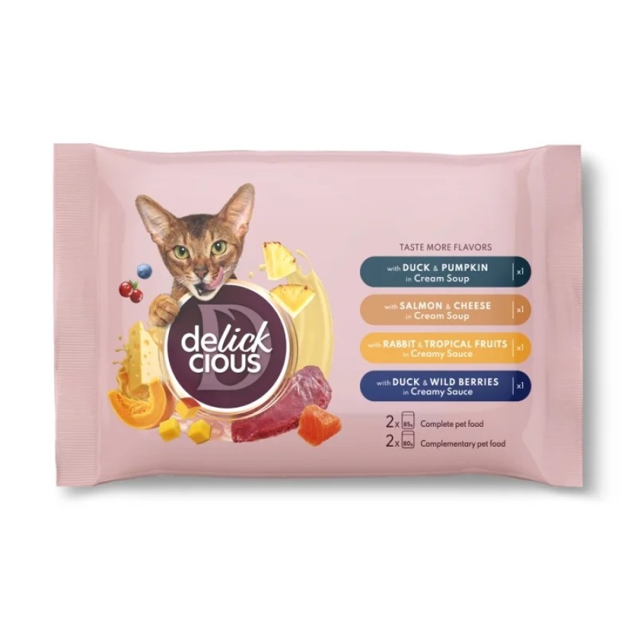 Delickcious Cat Multipack (2x85g & 2x80g) ΓΑΤΑ