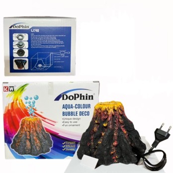 DOPHIN DECORATIVE VOLCANO WITH LED AND AIRSTONE