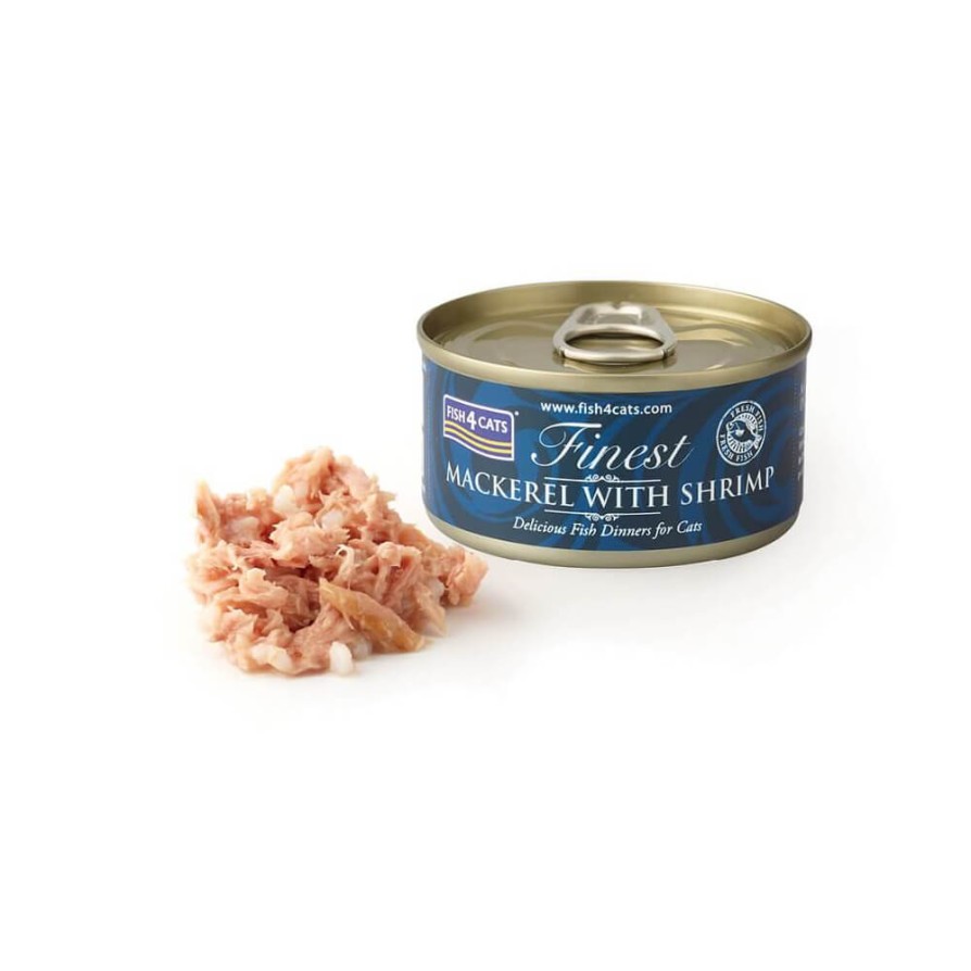 Fish4Cats Finest Mackerel & Shrimp 70g FISH4CATS