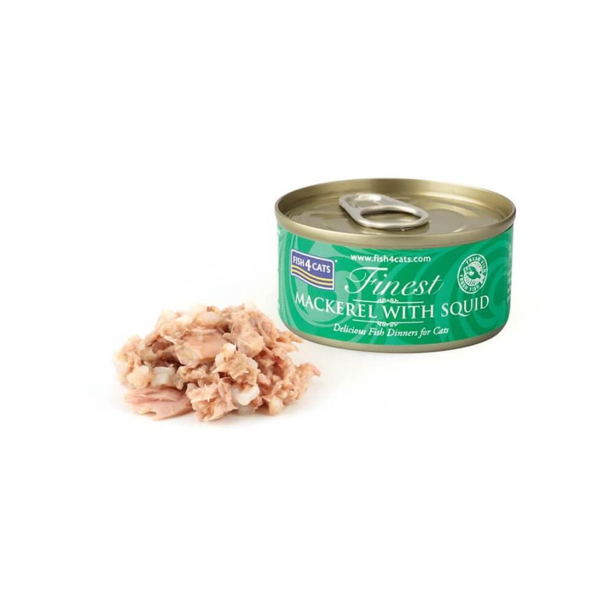 Fish4Cats Finest Mackerel & Squid 70g FISH4CATS