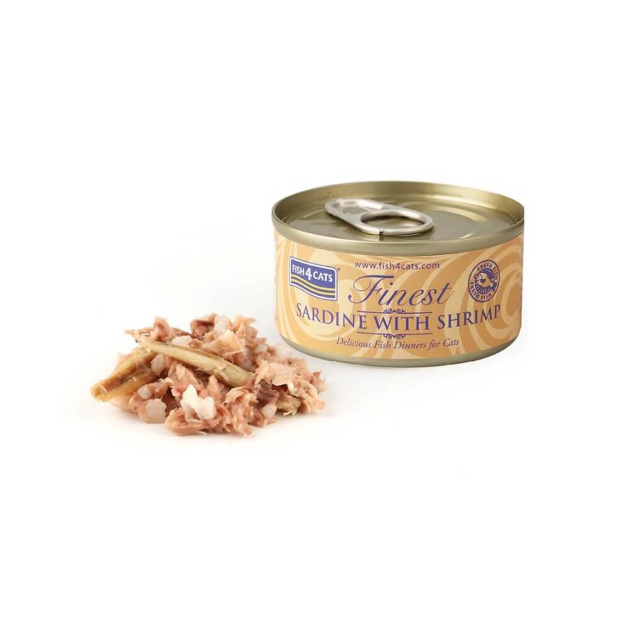 Fish4Cats Finest Sardine & Shrimp 70g FISH4CATS