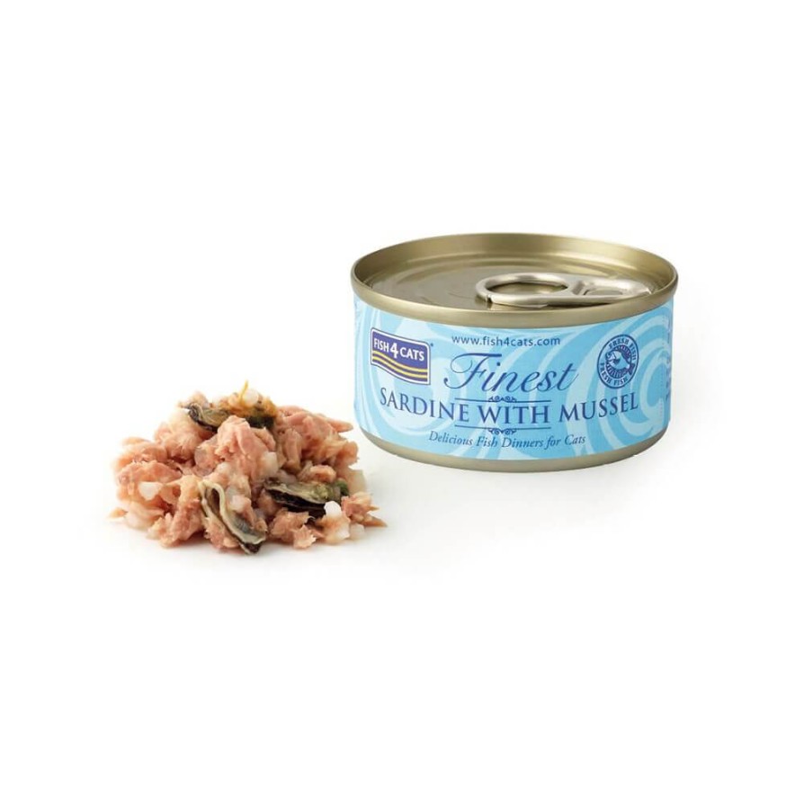 Fish4Cats Finest Sardine & Mussel 70g FISH4CATS