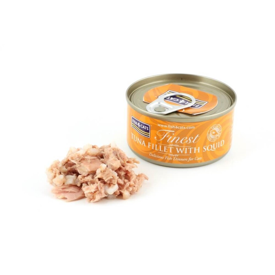 Fish4Cats Finest Tuna Fillet & Squid 70g ΓΑΤΑ