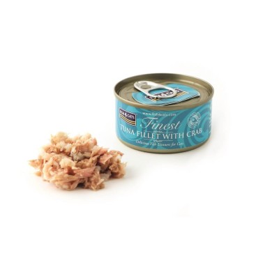 Fish4Cats Finest Tuna Fillet & Crab 70g
