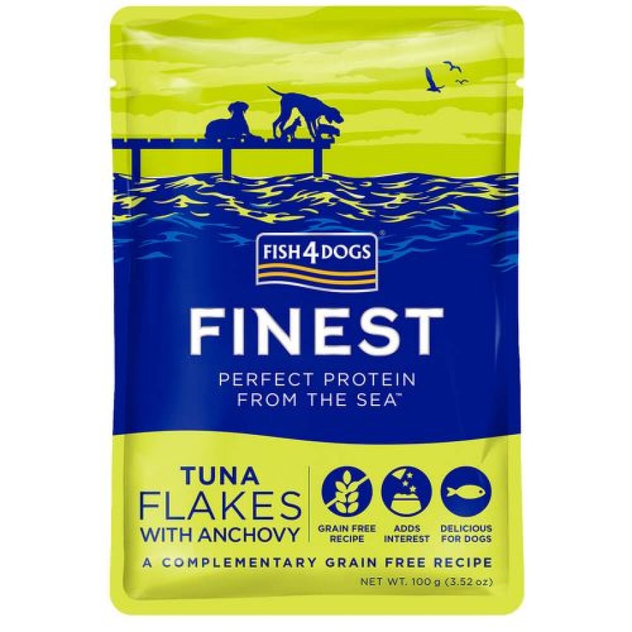 Fish4Dogs Finest Tuna Flakes With Anchovy 100g FISH4DOGS