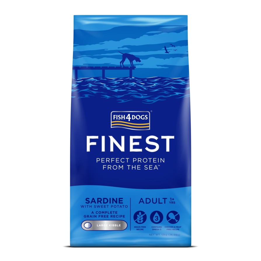 Fish4Dogs Finest Adult Sardine & Sweet Potato Large 12kg FISH4DOGS
