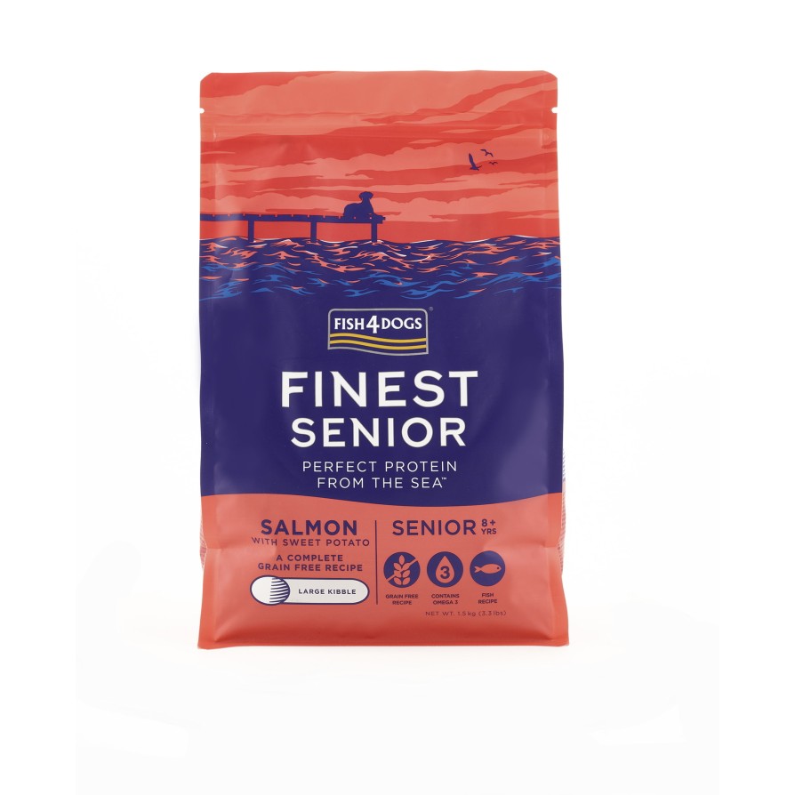 Fish4Dogs Finest Senior Salmon & Sweet Potato Large 1.5kg ΣΚΥΛΟΣ