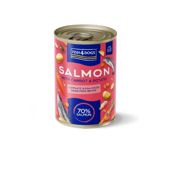 Fish4Dogs Finest Complete Salmon with Carrot & Potato 395g