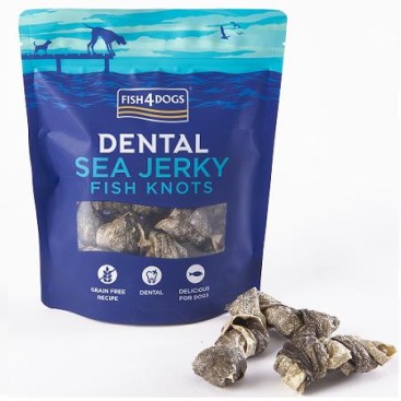 Fish4Dogs Dental Sea Jerky Fish Bones/Knots 100g
